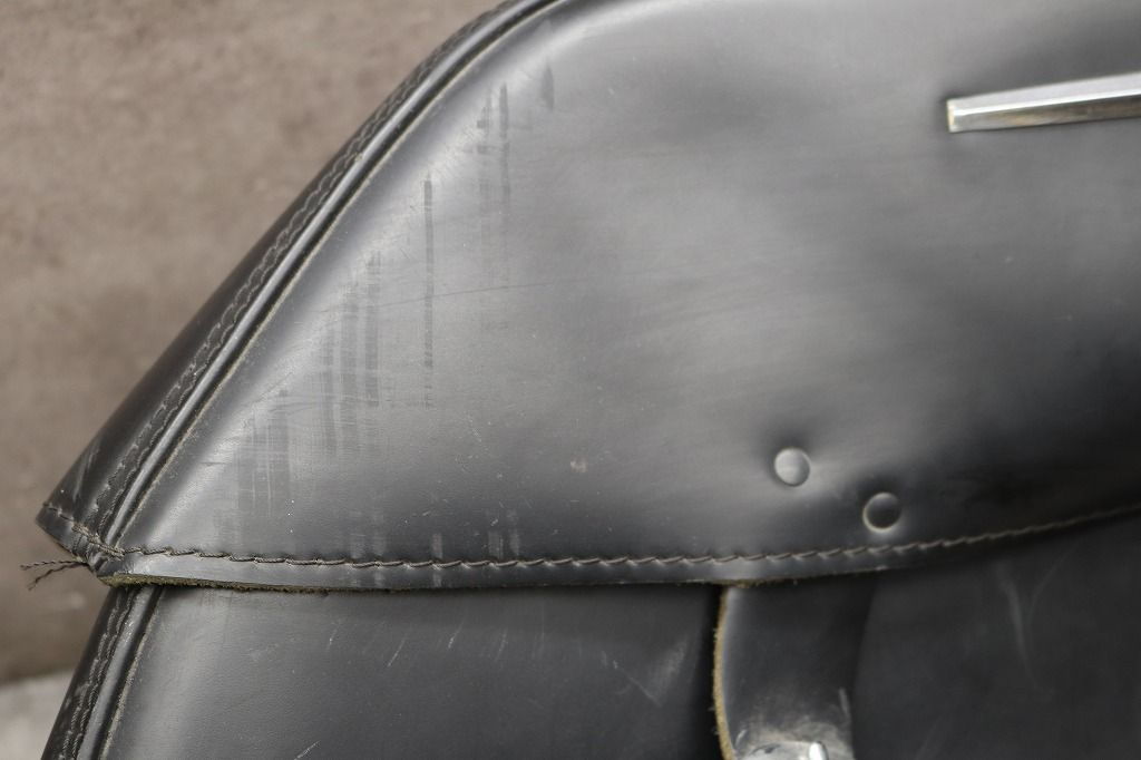 ハーレー 純正OP ダイナ デタッチャブル レザー サドルバッグ 92|61-0066