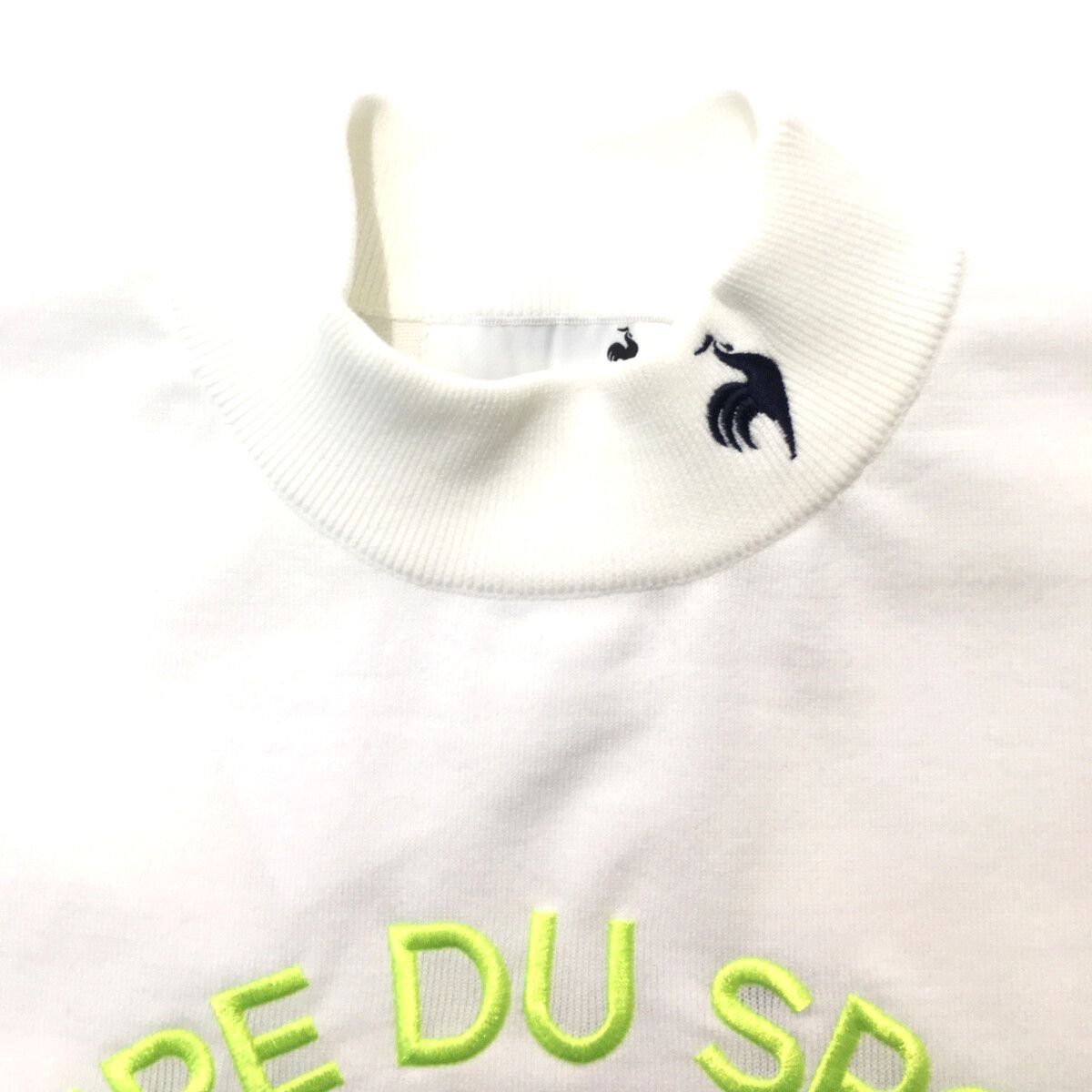 le coq sportif - coco 未使用品 ルコックスポルティフ le coq sportif レディース ニット M 白 ホワイト モックネック 軽量 未使用品 レディース ルコックスポルティフ le coq sportif