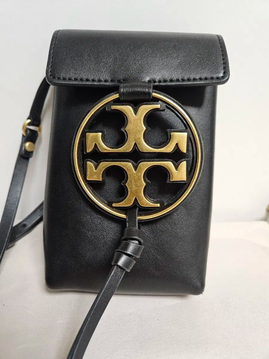 Tory Burch トリーバーチ ミラー 携帯 クロスバッグ ブラック 61183