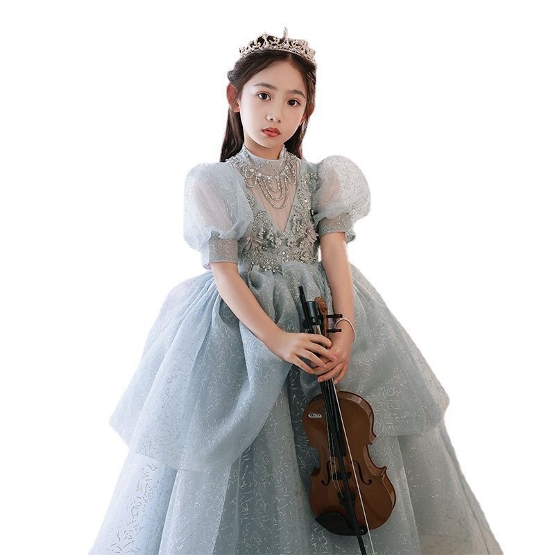 発表会ドレスフォーマルドレスフォーマル子供キッズロングドレス女の子秋冬ロングドレスピアノ女の子ワンピースパーディー