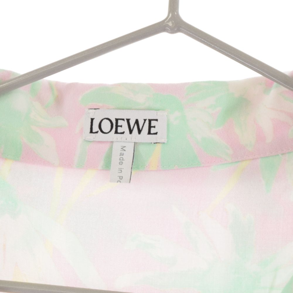 LOEWE (ロエベ) Daisy Print Short Sleeve Shirt パームツリーアロハ