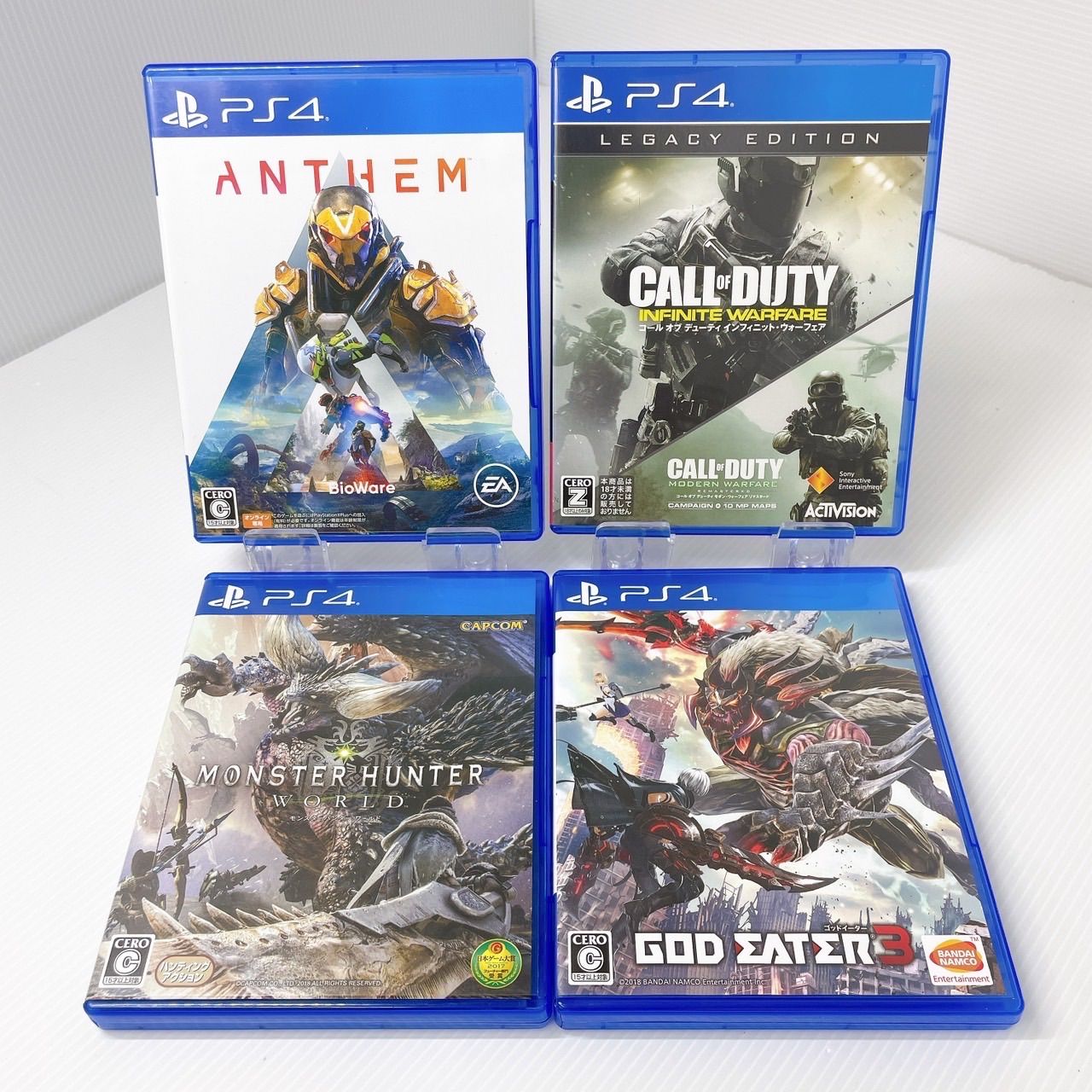 【PS4】 GOD EATER 3 ゴッドイーター3 CALL OF DUTY INFINITE WARFARE MONSTER HUNTER WORLD Anthem ソフト まとめ売り まとめてセット