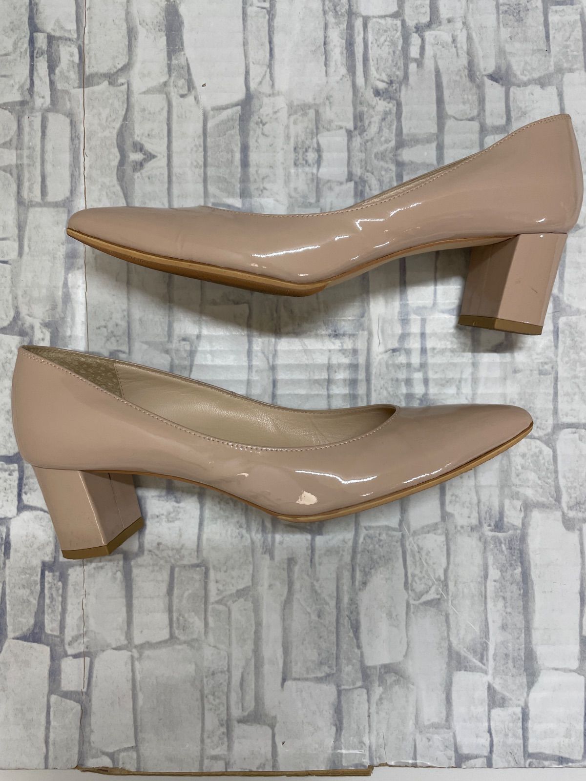 未使用　Odette e Odile ベージュ スエード ハイヒール G1-87】◇ Odette e Odile 23 1/2 サイズ ハイヒール箱付き