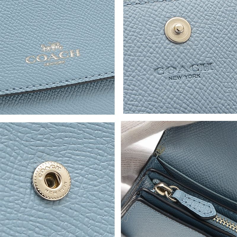 コーチ 折り財布 ウォレット folded wallet フラップ 2つ折り レザー