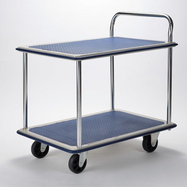 【要組立】 静音 鉄台車 ワイド2段 W60 奥行90 高さ92 積載荷重 300キロ