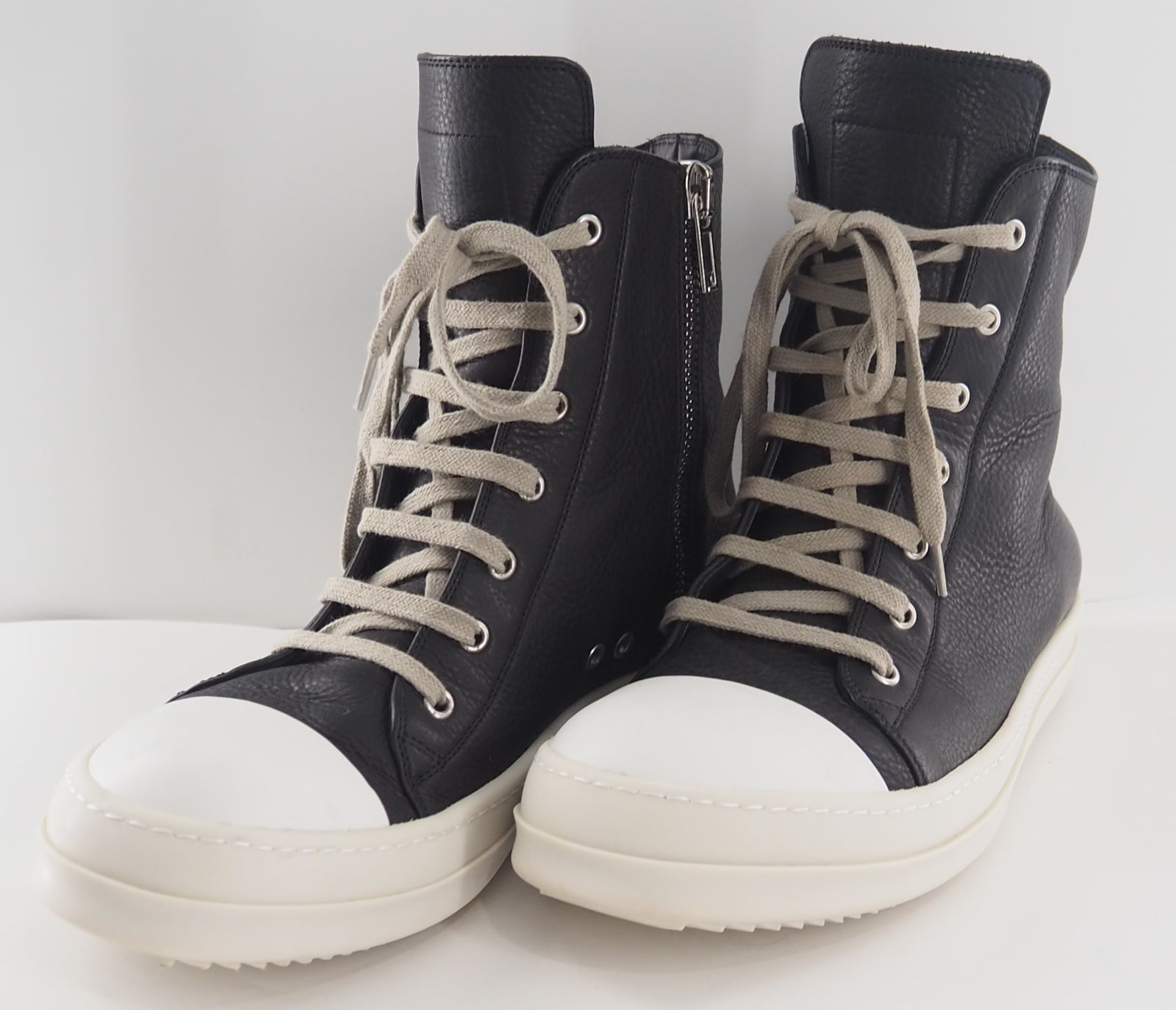 RICK OWENS/リックオウエンス ラモーンズ サイドジップブーツ ブラック 43サイズ