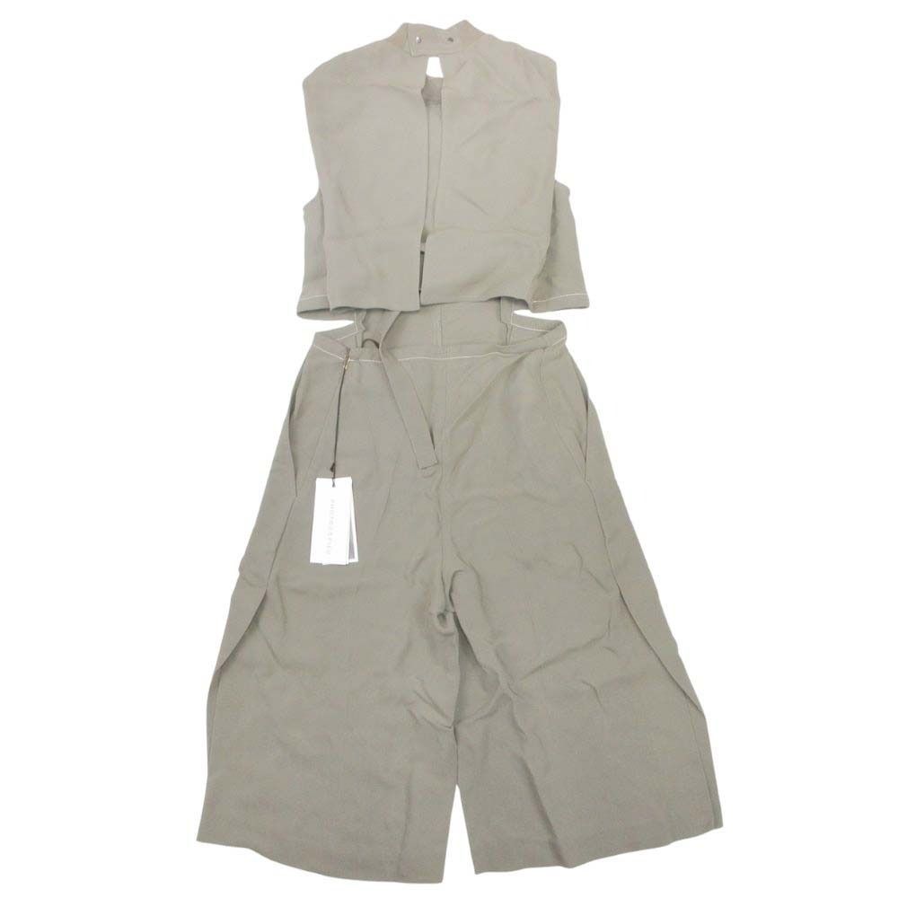 21ss PHOTOCOPIEU フォトコピュー LAILA オールインワン ジャンプスーツ コンビネゾン サロペット 36 オリーブ レディース 古着