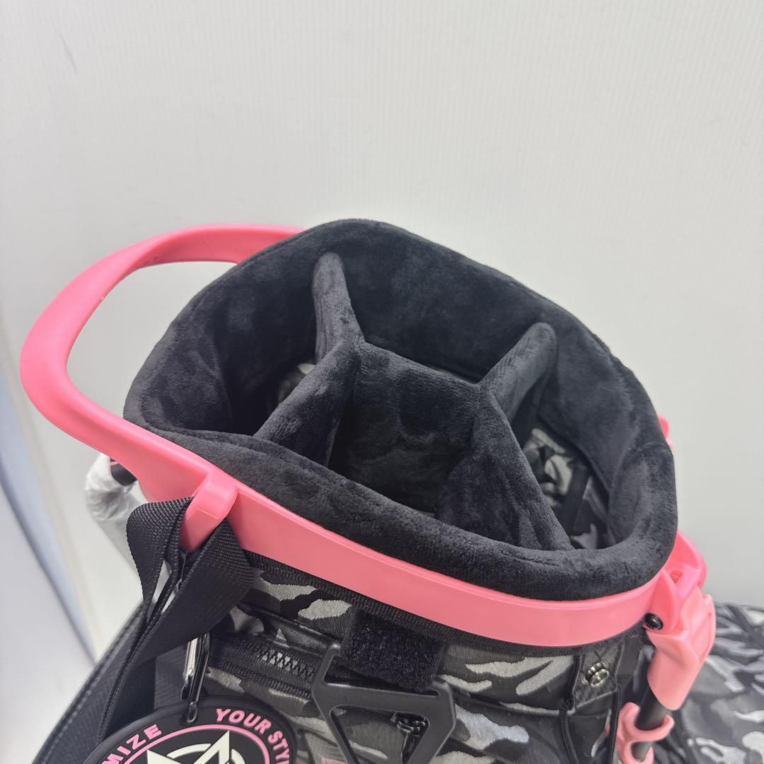 新品未使用 オムニックス スタンドバッグ カモ/ピンク 8.5型 - メルカリ