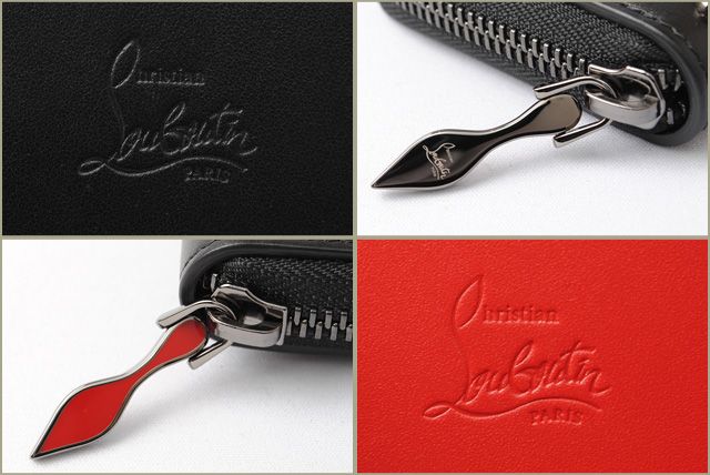 未使用 クリスチャンルブタン パンチング コインケース カードケース レザー 未使用 クリスチャンルブタン コインケース/カードケース