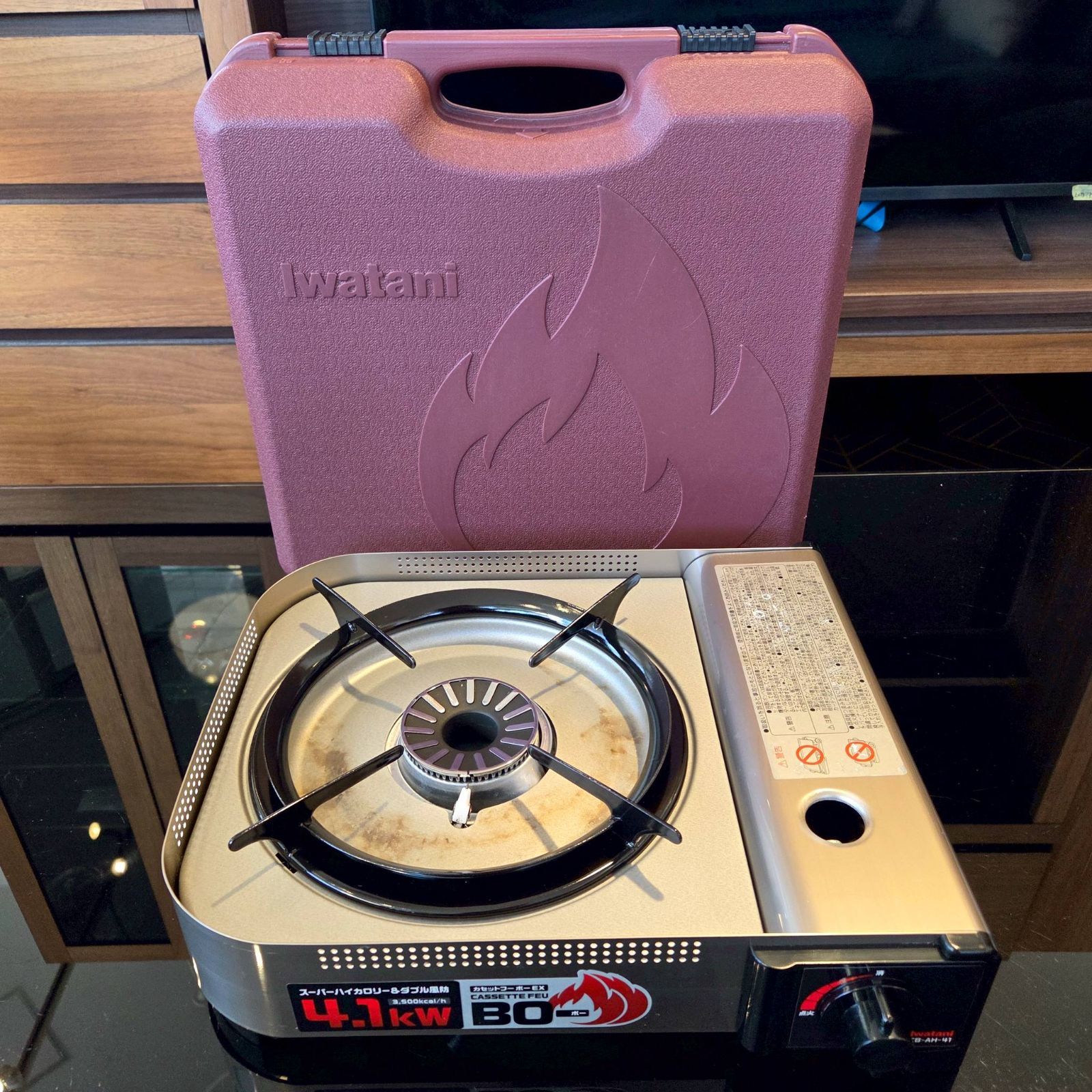 ④ Iwatani イワタニ 4.1kw カセットコンロフーボーEX CB-AH-41 ケース付き