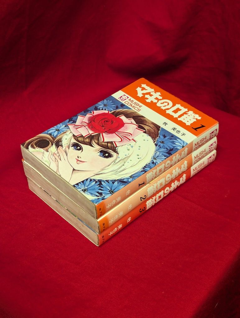 中国古美術・桃図三尺画芯・斉白石印款・水墨彩色画・純手描き・文房