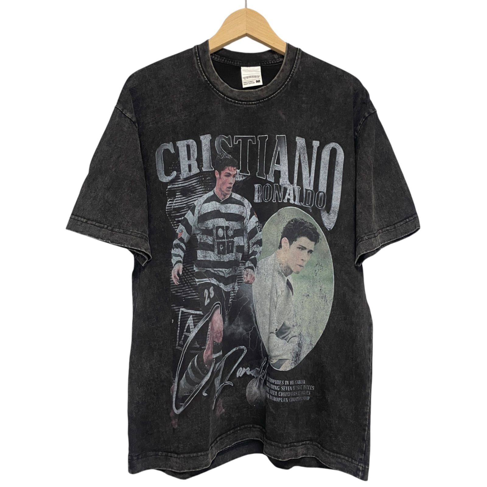 クリスティアーノ ロナウド ヴィンテージ加工 サッカー Tシャツ