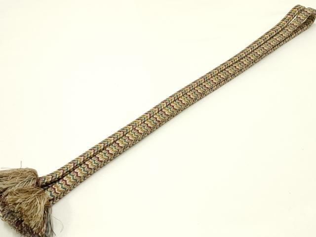 平和屋着物 上 有職組紐道明 帯締め 御岳組 金糸 宮内庁御用 国立博物館御用 東京芸術大学御用 AABA5390ay