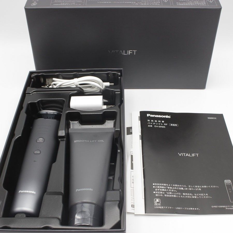 【美品】パナソニック バイタリフト RF EH-SR85-K リフトケア美顔器 ブラック VITALIFT Panasonic 本体