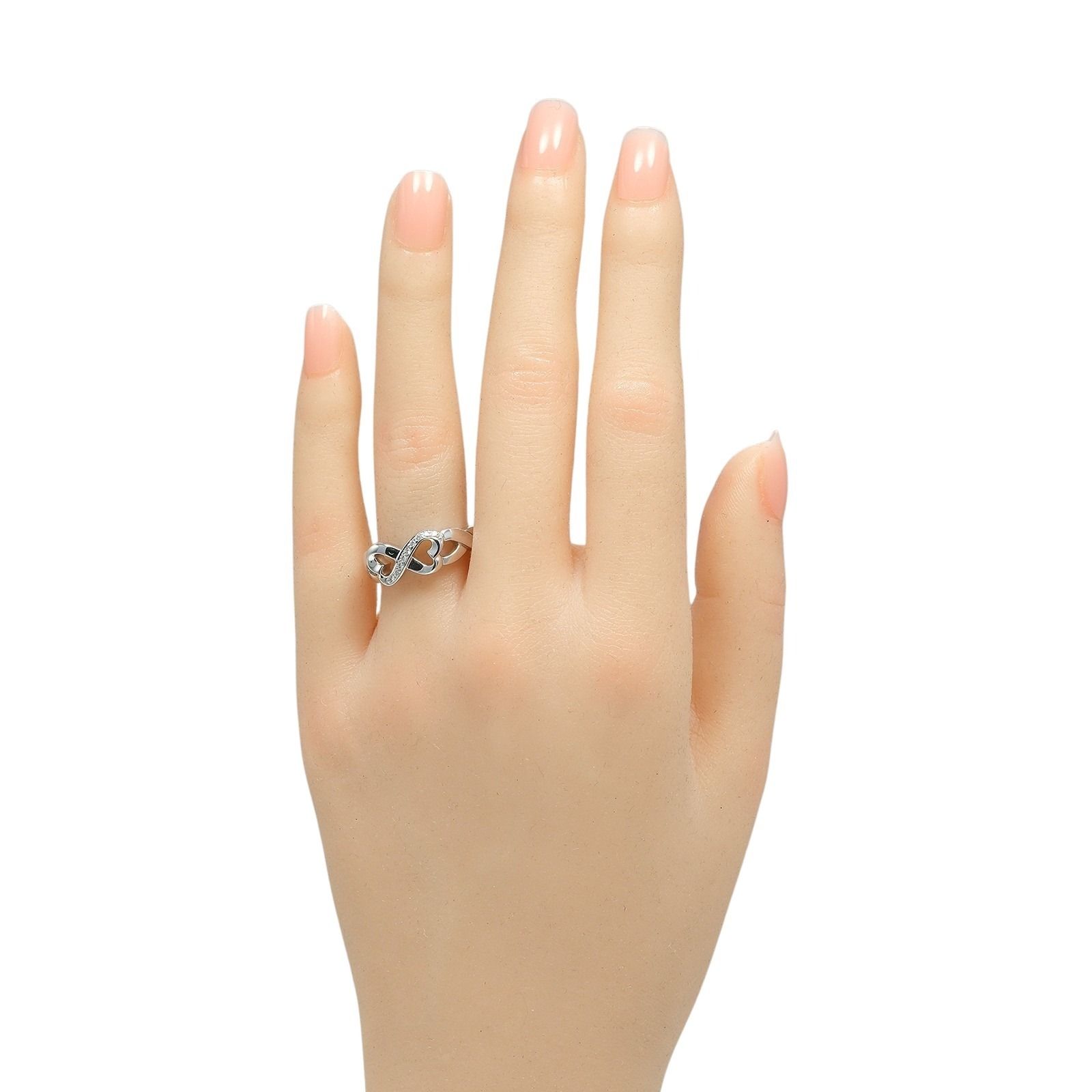 TIFFANY&Co.】ティファニー ダブル ラビングハート K18ホワイト