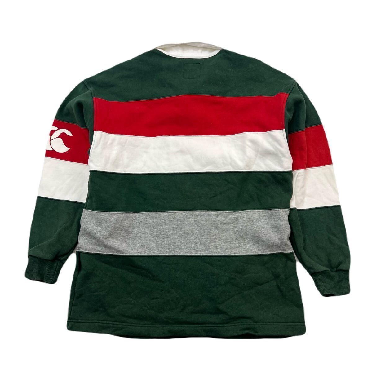 カンタベリー ラガーシャツ ボーダー デザイン スウェット 長袖