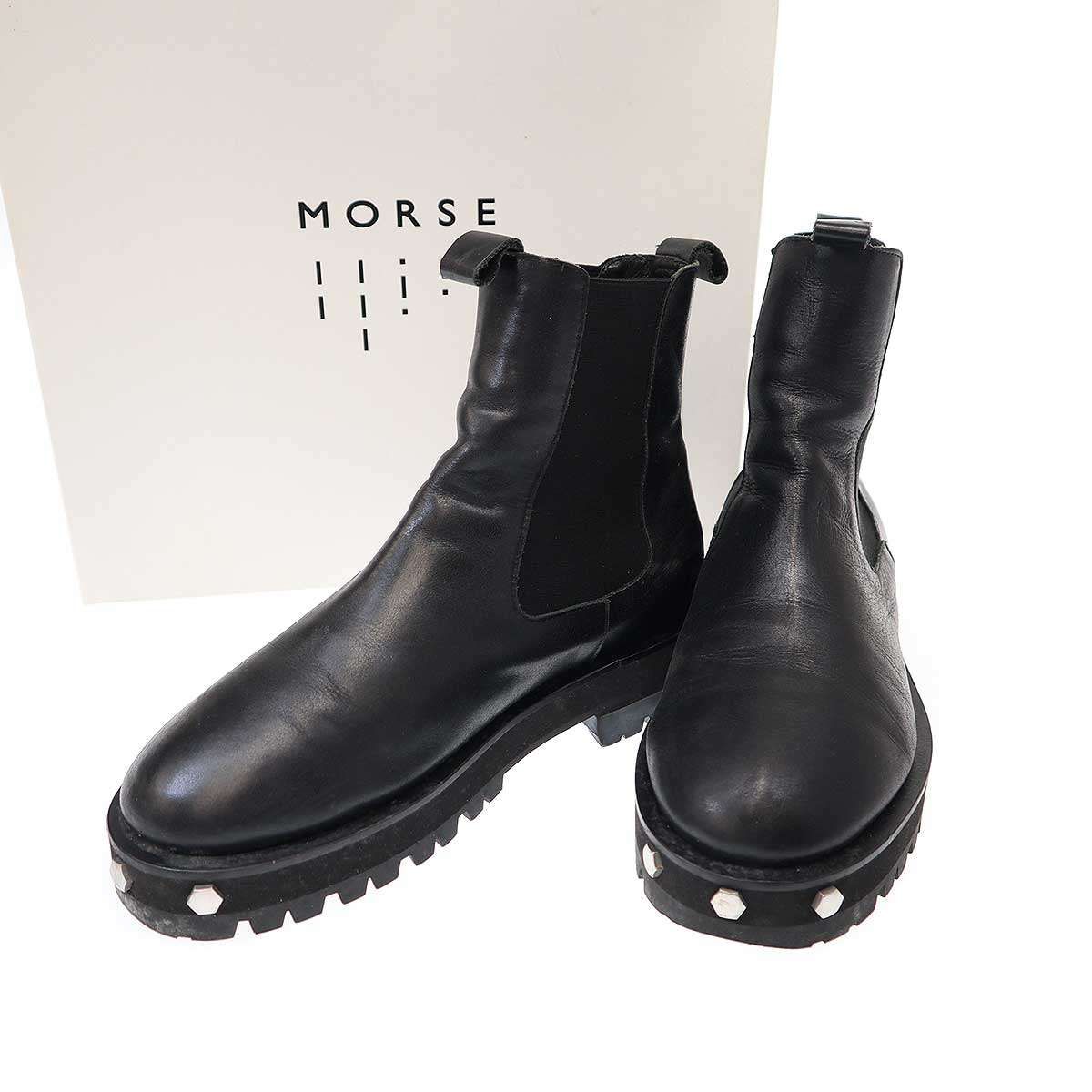 OUAT オーユーエーティー SPACE BOOTS スタッズ サイドゴアブーツ M-20-003-08 ブラック 40