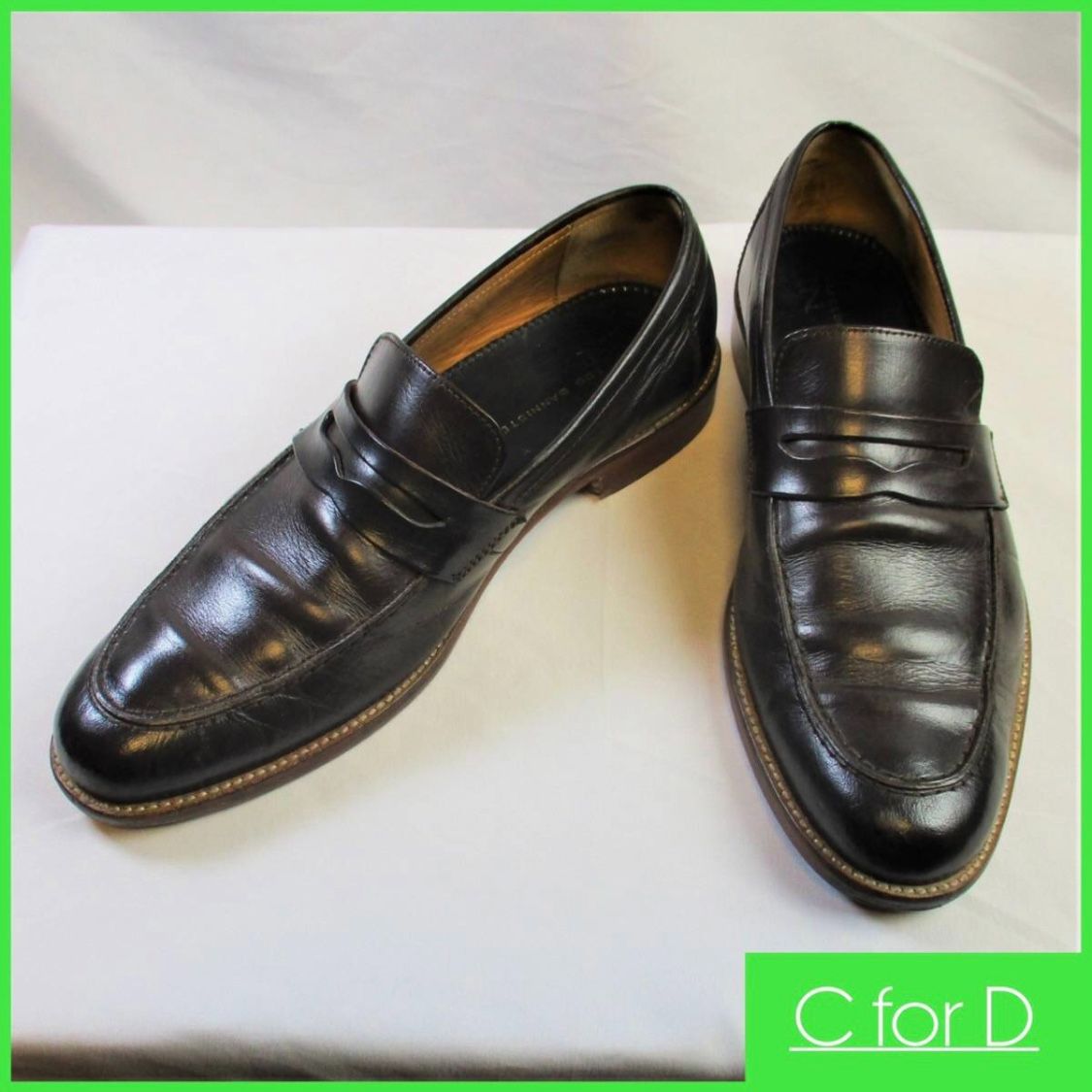 即決☆alfredoBANNISTER☆26.0cm 41 コインローファー レザー