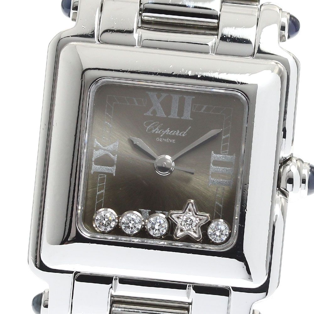 ショパール Chopard 27 8893-23 ハッピースポーツ スター 5ダイヤ クォーツ レディース_911256