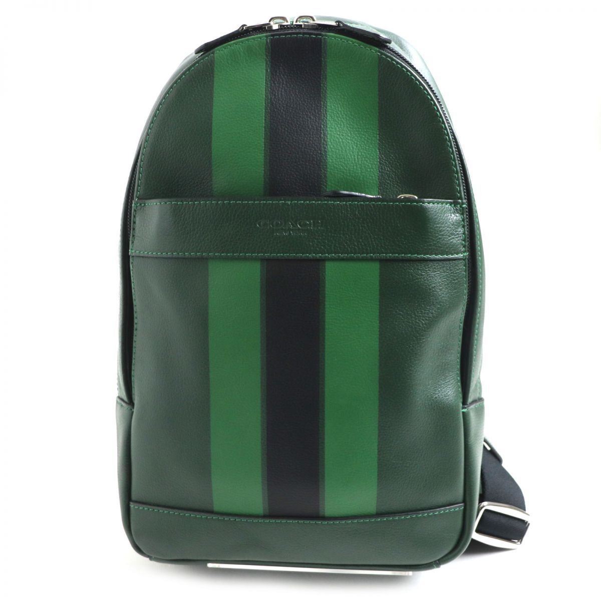 良品】COACH リュック チャールズ ならっ ヴァーシティ ストライプ  