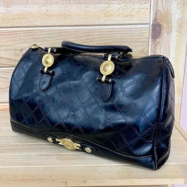 VERSACE／ヴェルサーチ サンバースト ヴィンテージ ハンドバッグ ミニ