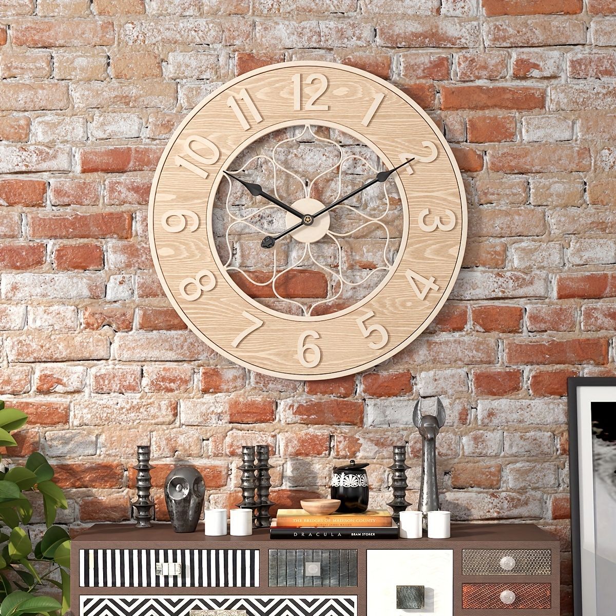 30cm 家具・インテリア 【新品・未使用】掛け時計 木製静音 時計 30cm 家具・インテリア 【新品・未使用】掛け時計 木製静音 時計