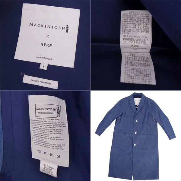 美品 マッキントッシュ ハイク MACKINTOSH HYKE コート チェスター 
