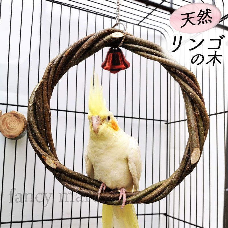 天然木インコ止まり木○型／円型 - 鳥用品