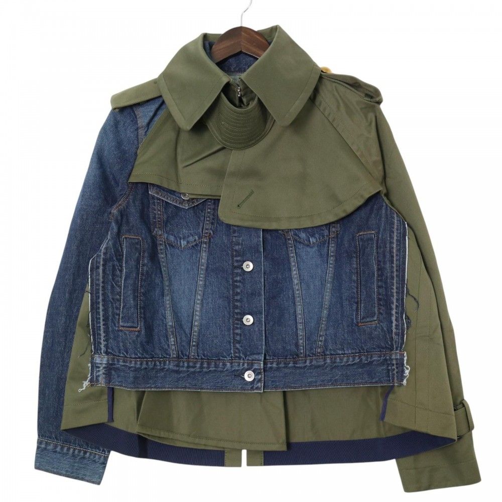 サカイ デニムジャケット レディース トレンチドッキング アウター 服  