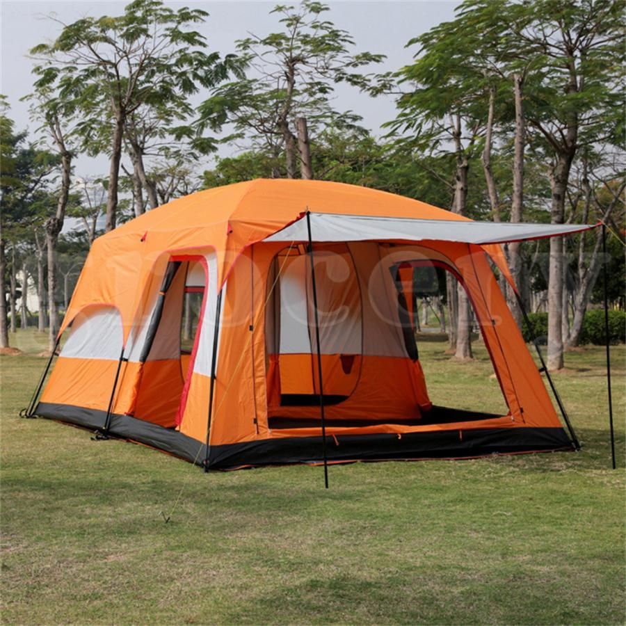 テント 8人用 ツールーム ドーム 型テント 大型 ファミリーテント 4人用 6人用 8人用 12人用 設営 簡単 防風防水 折りたたみ UVカ ット  キャンプ用品 送料無料 - メルカリ