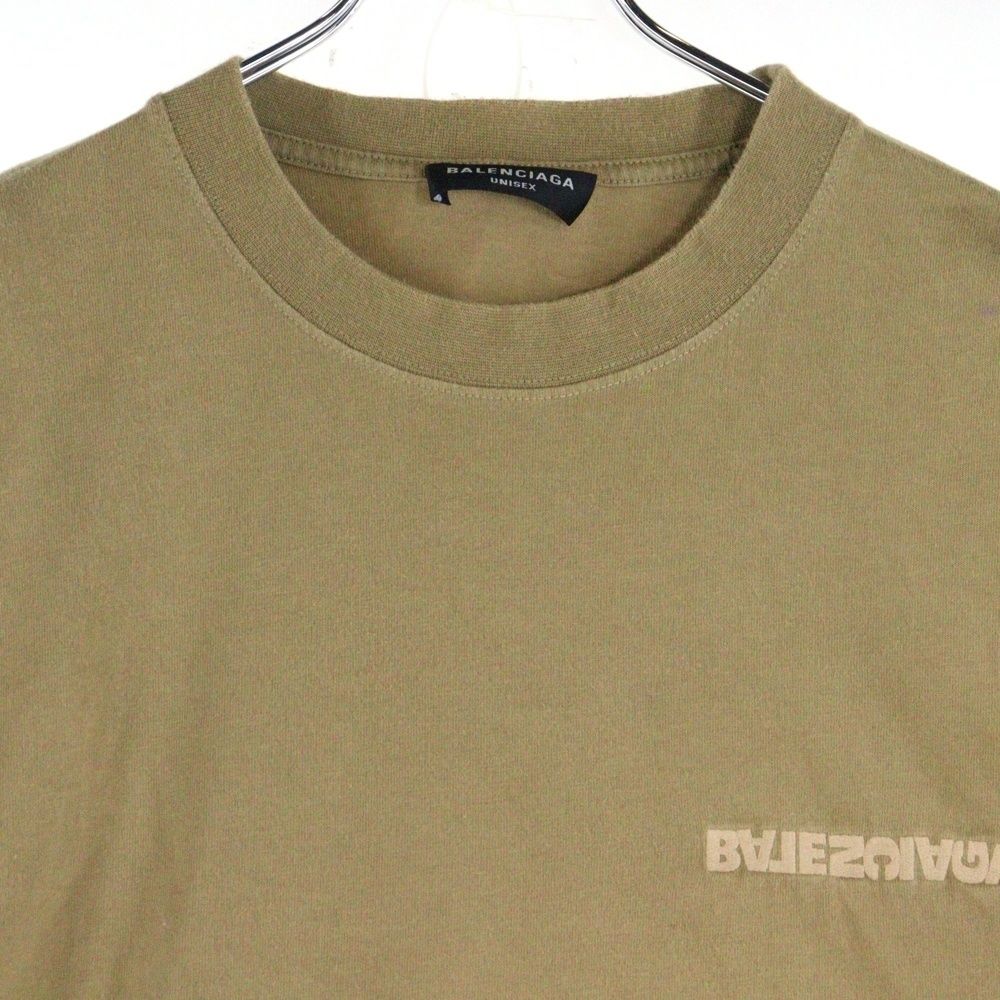 BALENCIAGA ロゴ刺繍 クルーネック トレーナー BALENCIAGA (バレンシアガ) 21SS ロゴ刺繍 クルーネック 半袖T