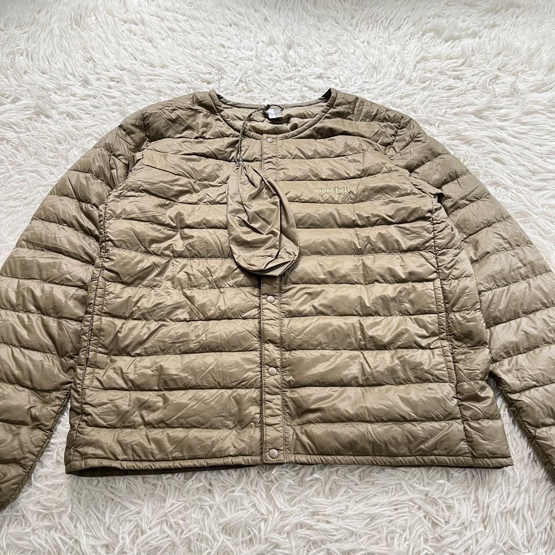 美品 モンベル スペリオダウン XL ベージュ 収納袋あり