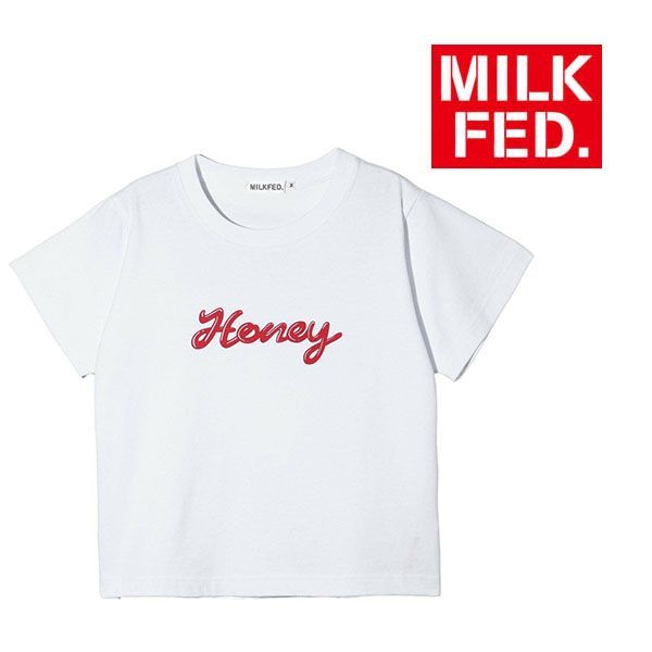 tシャツ Tシャツ ミルクフェド milkfed MILKFED ICING SCRIPT COMPACT