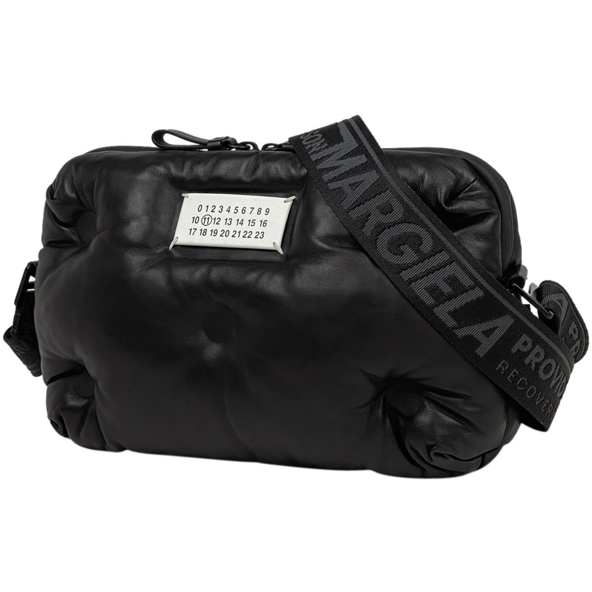 Maison margiela メゾンマルジェラ 斜めショルダーバッグ黒 Maison margiela メゾンマルジェラ 斜めショルダーバッグ黒