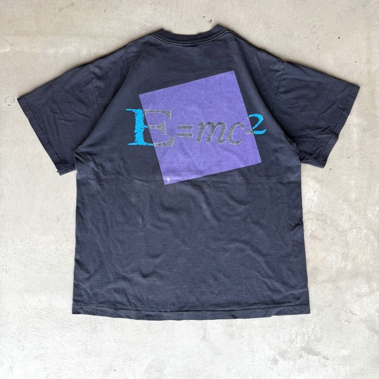アインシュタイン andazia Tシャツ ブラック フェード （CRASH