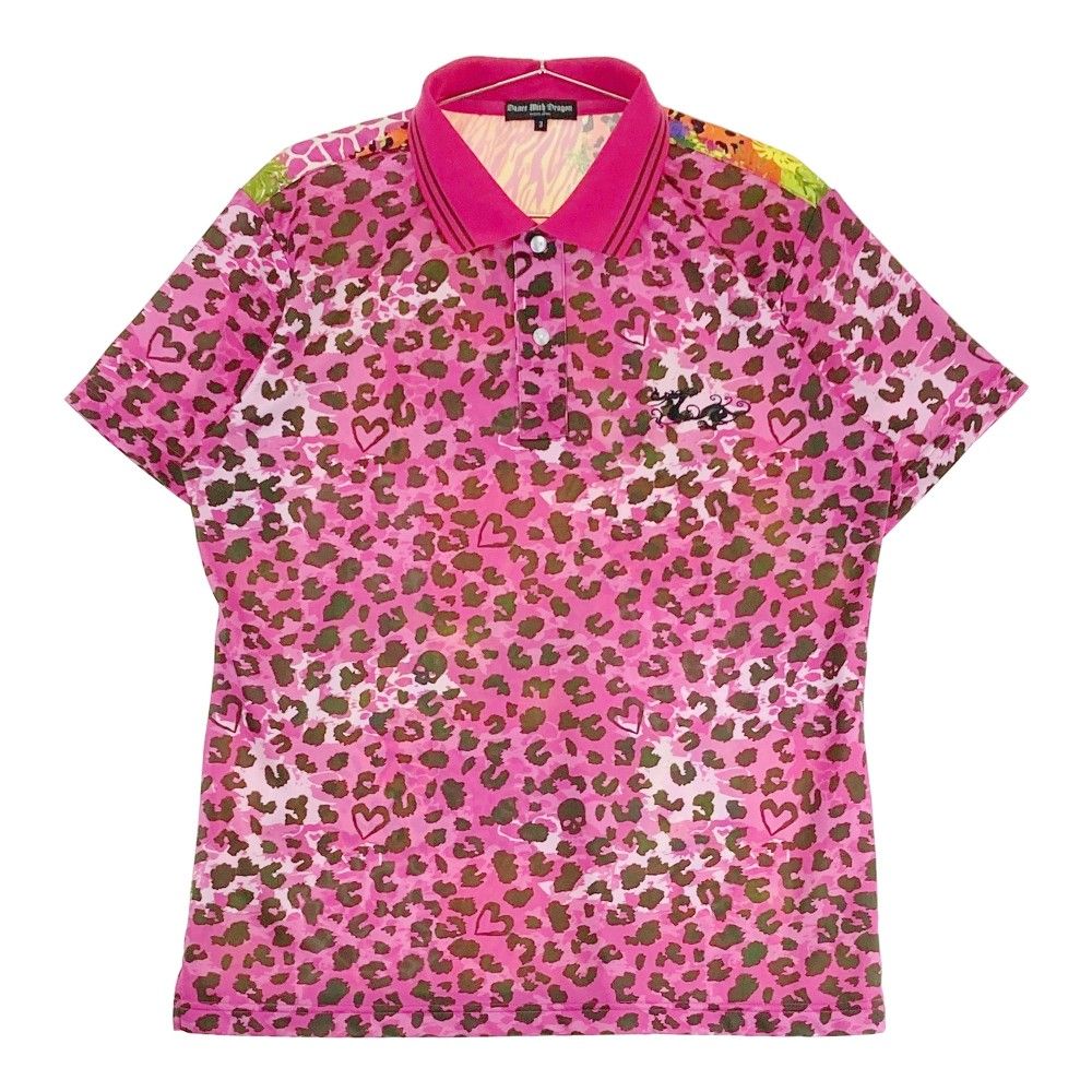 【美品】DANCE WITH DRAGON 半袖ポロシャツ サイズ３ サイズ：3 DANCE WITH DRAGON ダンスウィズドラゴン 半袖ポロシャツ