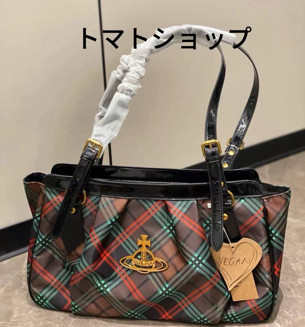 Vivienne Westwood ハンドバッグ 青と黒チェック 楽天市場】【新品未使用品】【バッグ】Vivienne Westwood
