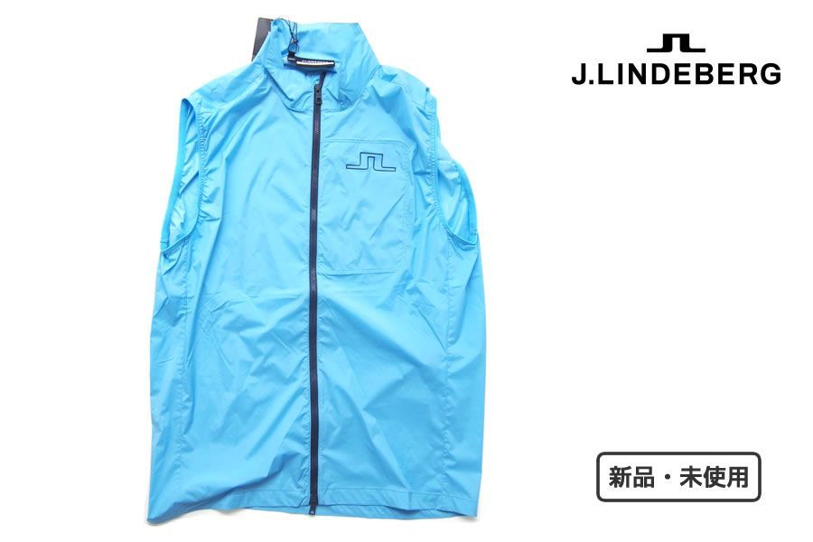 【2月末限定セール】新品｜未使用｜ジェイリンドバーグ｜J.LINDEBERG｜メンズ｜ストレッチ軽量ベスト｜サンプル品｜46｜ASH LIGHT PACKABLE GOLF VEST