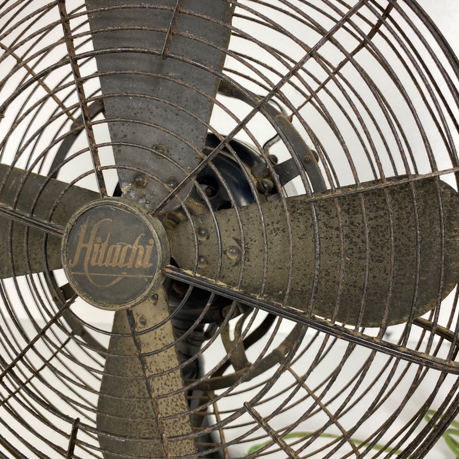 レトロ扇風機 日立 HITACHI製 鉄製 ビンテージファン 動作品