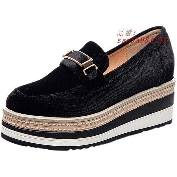 厚底スニーカー レディース ローファー 靴 軽量 厚底 疲れない スニーカー 歩きやすい レースアップ am5a981155