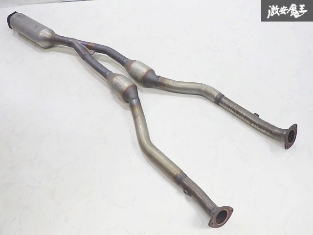 実動外し/崩れ無し トヨタ 純正 GRX130 マークX 中期 4GR-FSE ノーマル マフラー センターパイプ 中間パイプ 触媒 SANGO 53103 RA4