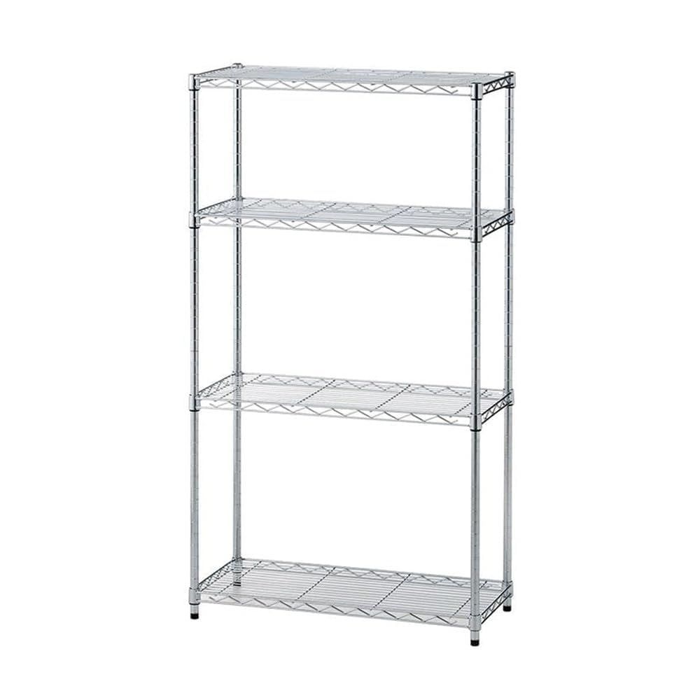 カインズ CAINZ インテリアシェルフ 幅67 4段 ポール径19mm M5 スチールラック 収納 棚