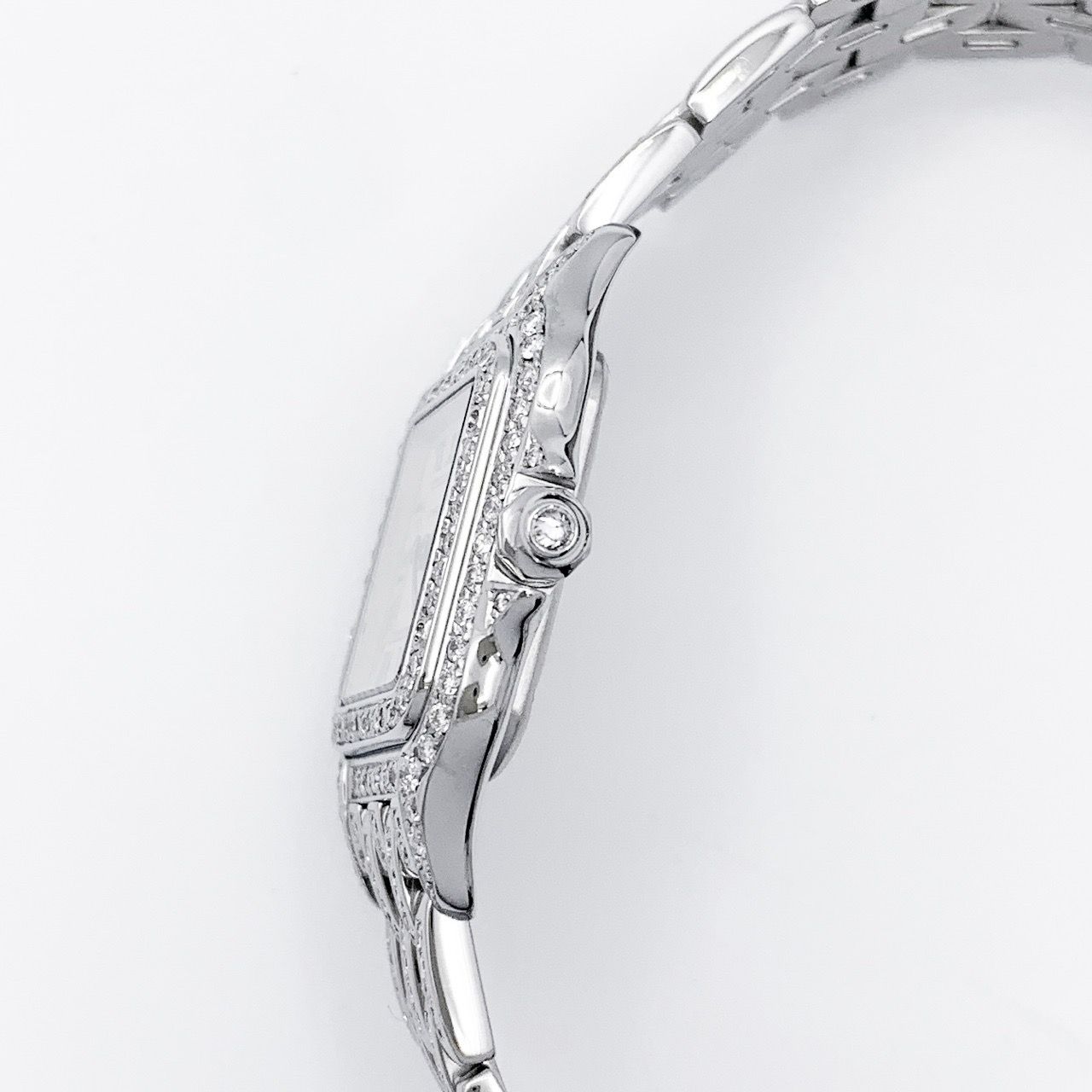 カルティエ パンテール SM SS レディース腕時計 3コマのみ 保証書付】カルティエ パンテール SM SS ブレスフルダイヤ SS SS