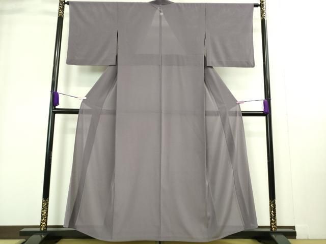 平和屋着物 上 夏物 洗える最 着物 英 はなぶさ謹製 色無地 絽縮緬 鳩羽色 DZAA9221kh5