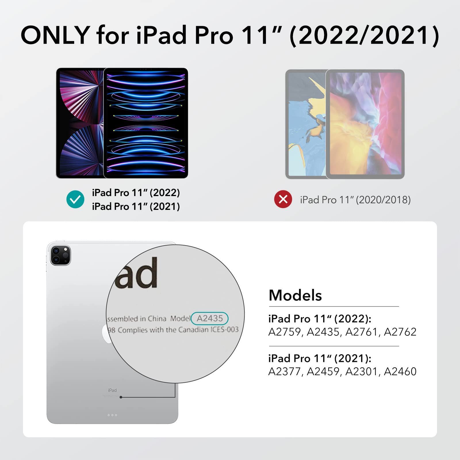 11インチ iPad Pro 2022 2021 2020 　カバー　ケース 黒
