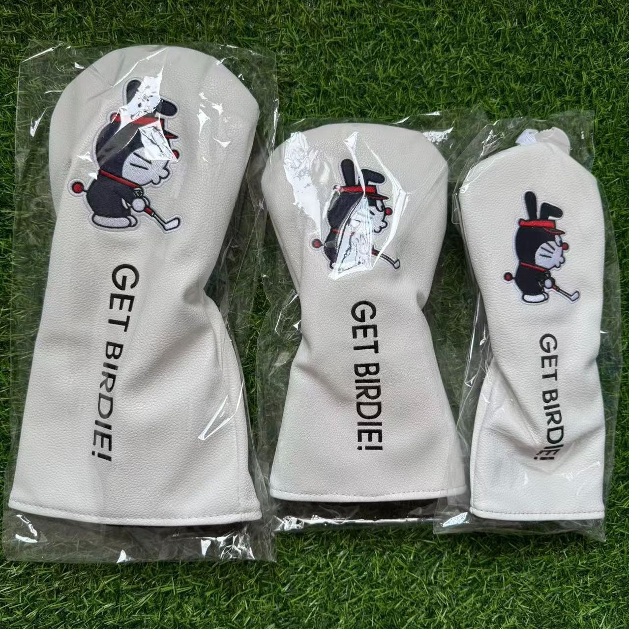 3点セット】新品 ドラえもん GOLF ゴルフ クラブ ヘッドカバー