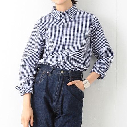 新品 BEAMS BOY ギンガムチェック BDシャツ 定価10780円