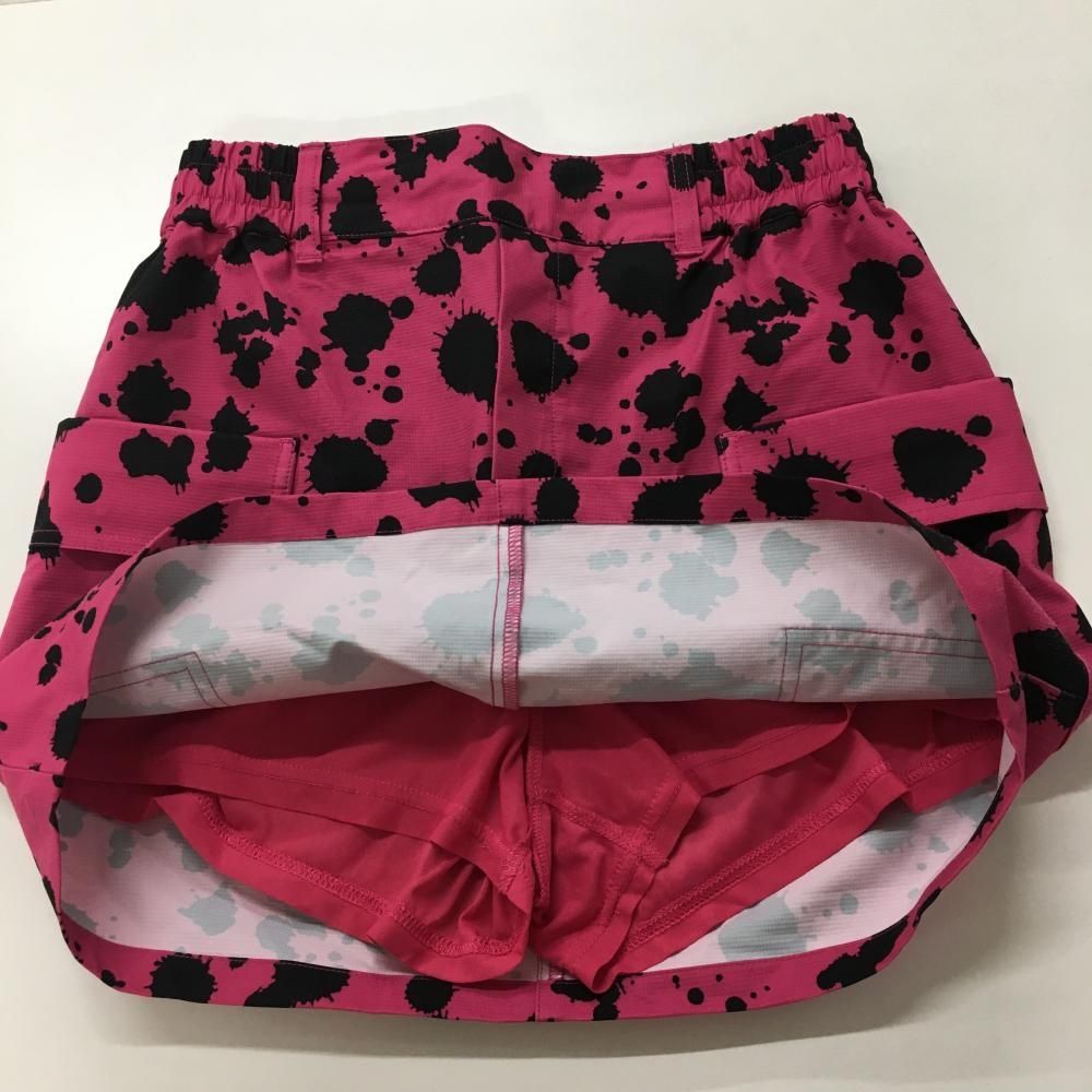 ☆特価☆ジャックバニー スカート ピンク×黒 ペイント柄 内側