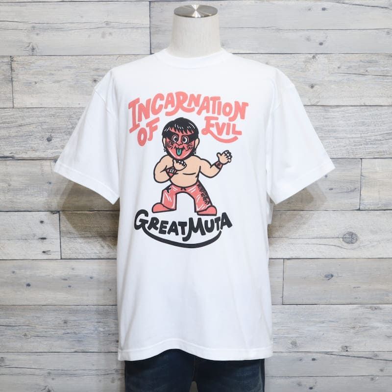 新品 正規品 メンズ グレート ムタ コラボ プロレス 半袖 Tシャツ 半袖