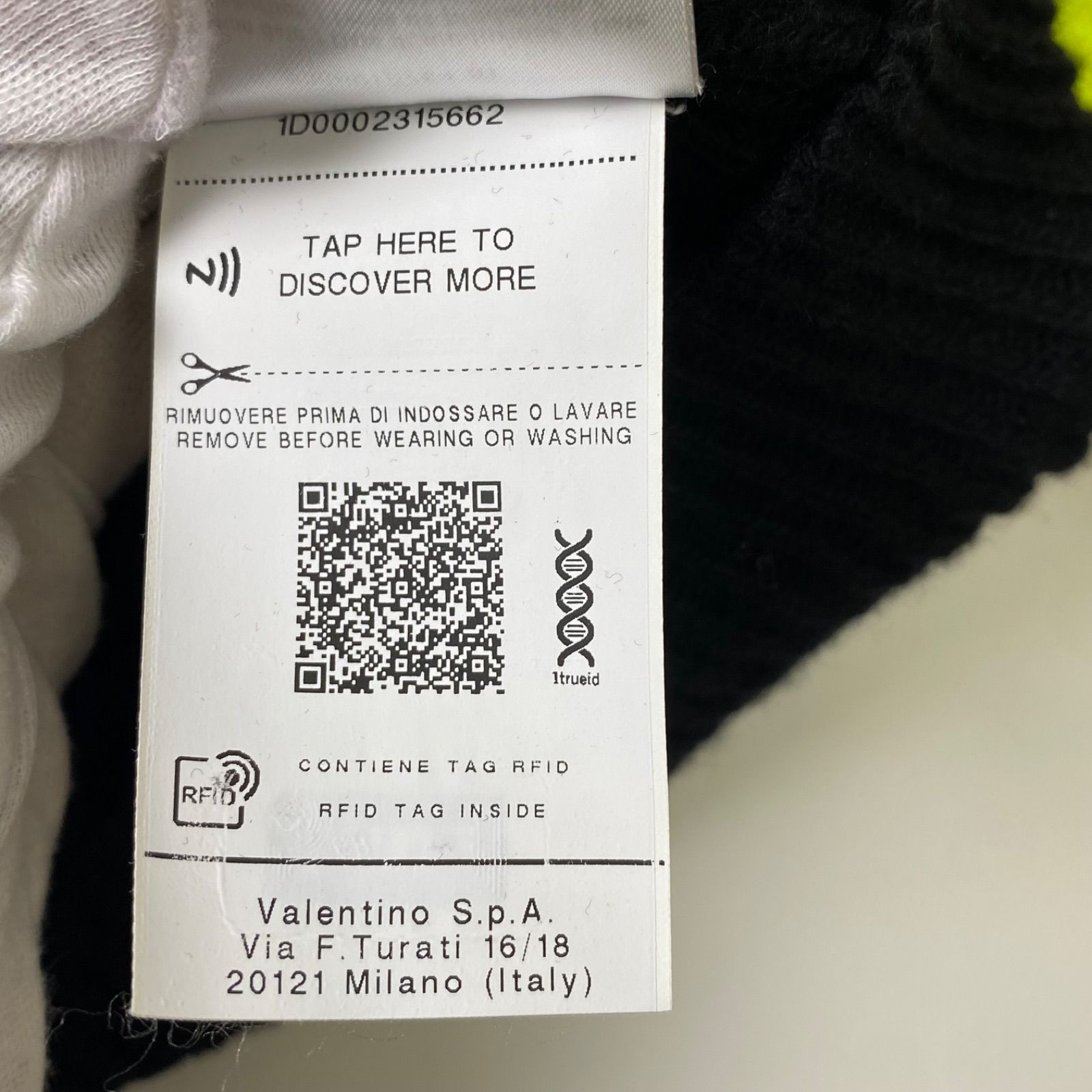 VALENTINO ヴァレンティノ VLTN logo knit sweater 袖ロゴ ニット SIZE 